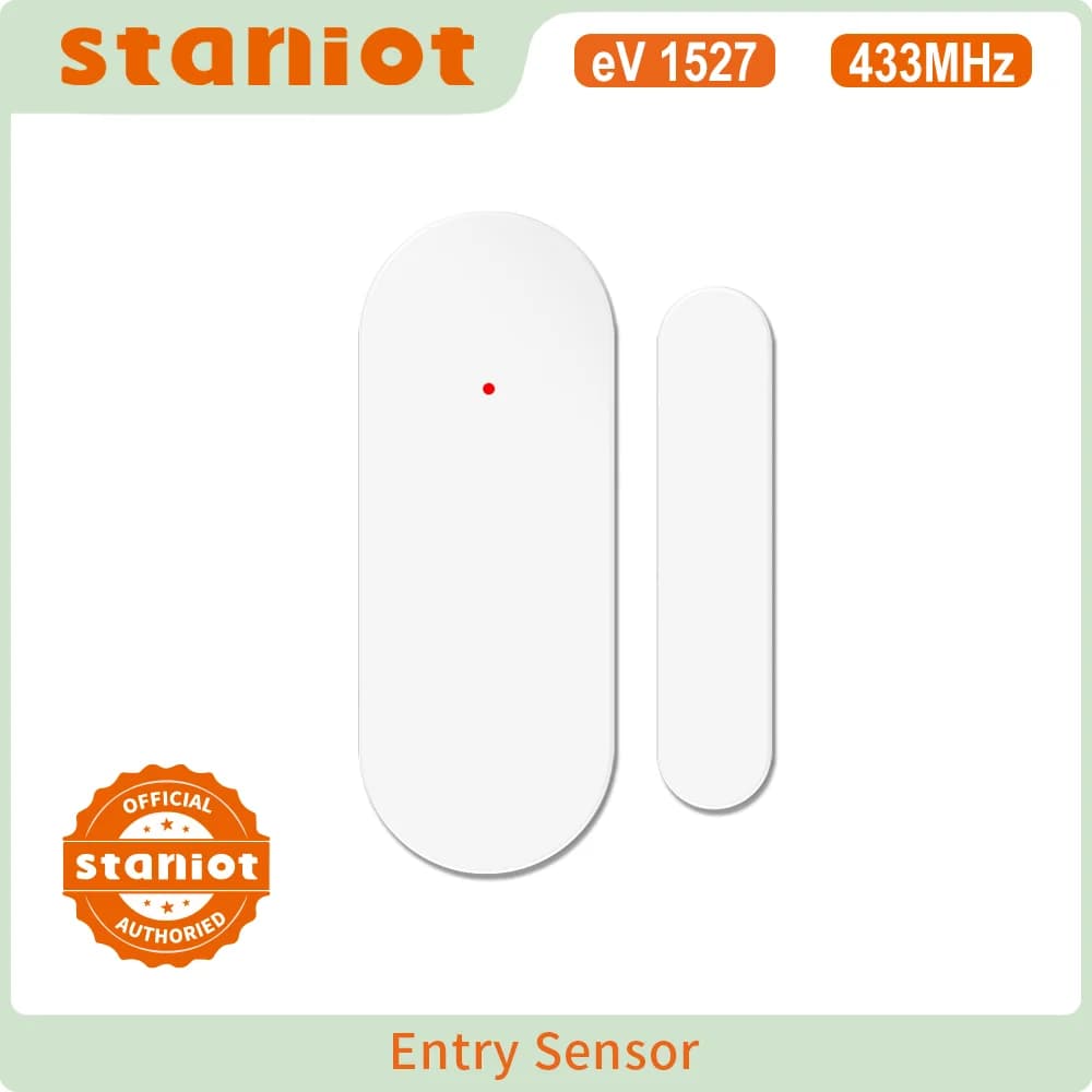Staniot Tuya 433Mhz Sistema di allarme domestico Sensore automatico Rilevatori wireless intelligenti per porte e finestre Codice apertura/chiusura porta
