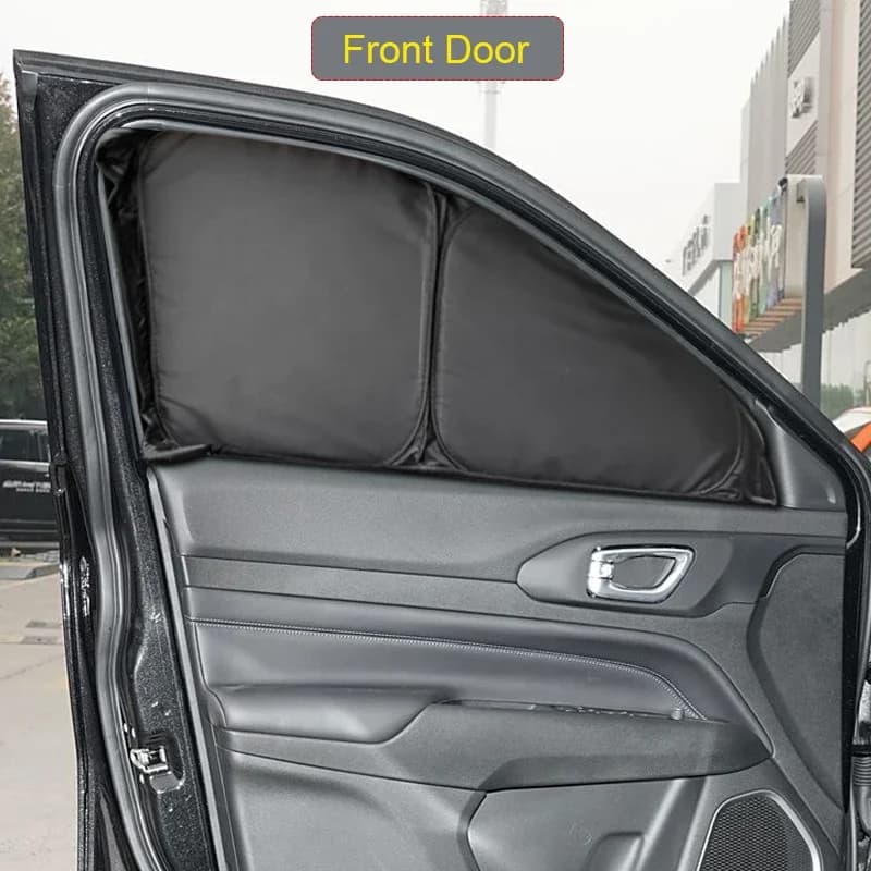Auto Nero Finestra Privacy Parasole Auto Anti-UV Isolamento termico Proteggi la copertura Accessorio interno per JEEP Compass 2017-Presente
