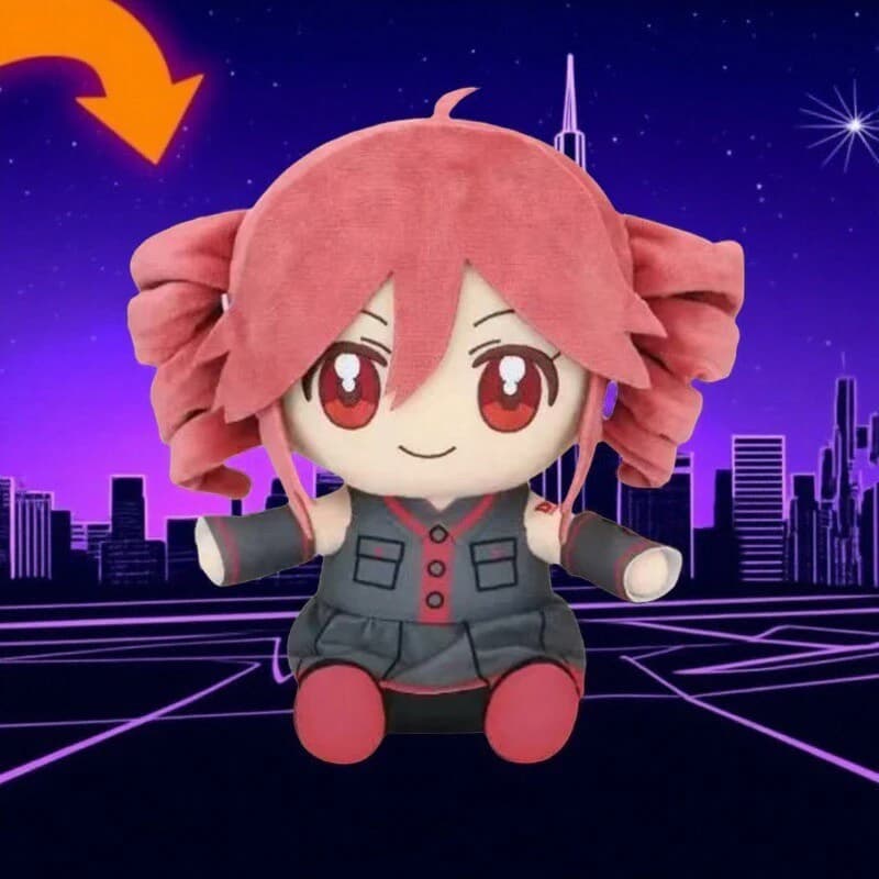 New Hot Kasane Teto Plush Toy Soft Doll Stuffed Plushies Figure Anime Cosplay Cartoon Birthday Present Christmas Gift for Fans