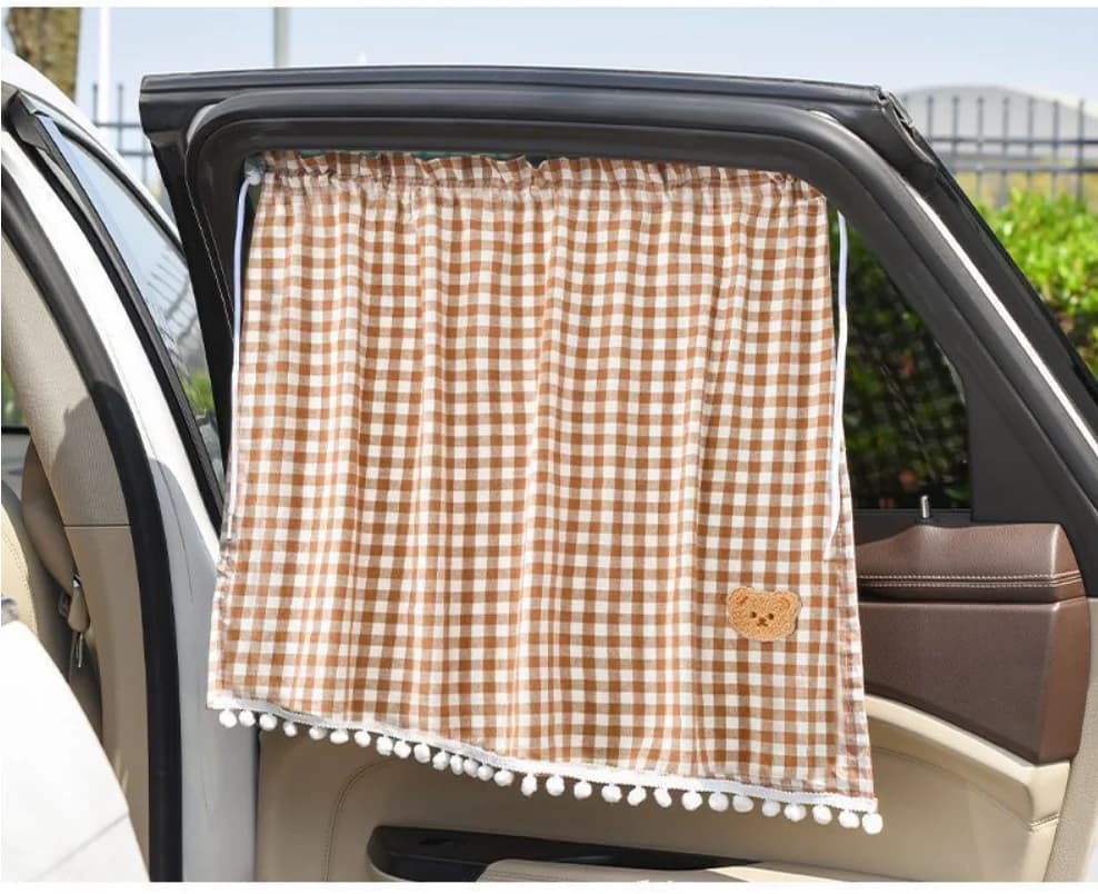 Universal suction-cup rear window sunshade for cars suitable for children's windows baby car sunblock curtain