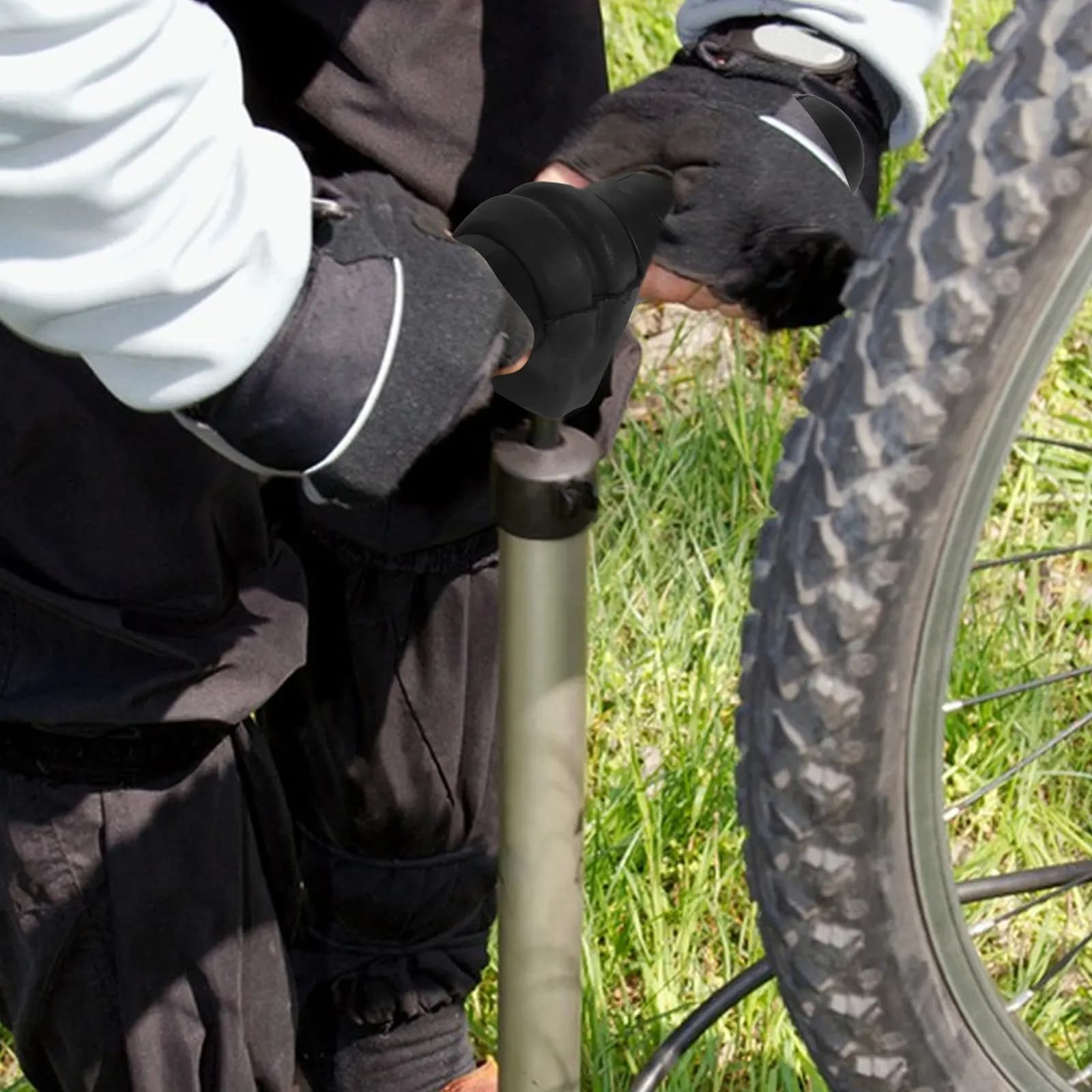 Retro Bicycle Pump Handle Plastic Replacement Non-Slip Grip for Repair Maintenance Inflator Tube Bike Tire Pump Handle