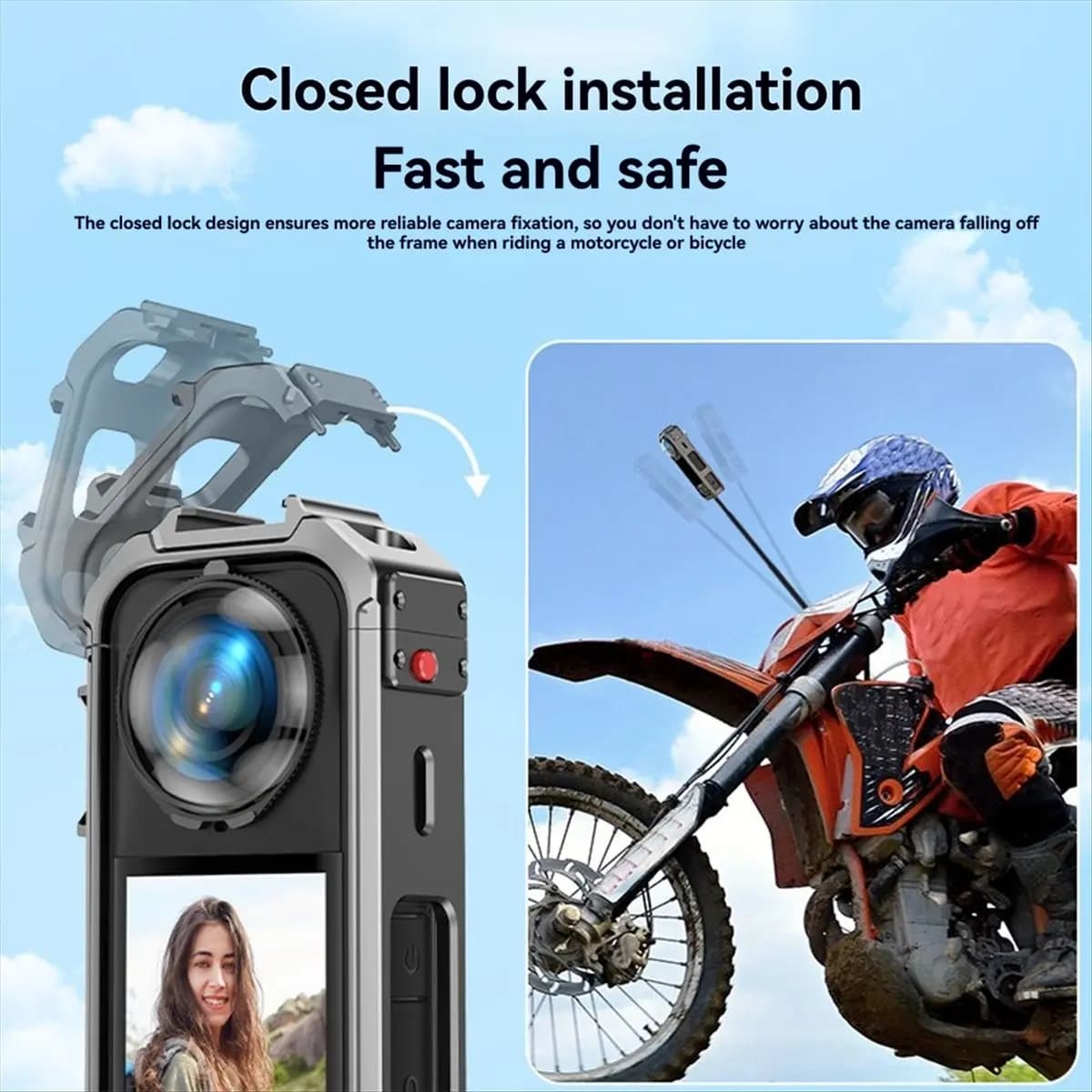 Per custodia X5 con telaio in metallo, gabbia protettiva, accessori per action camera [A & On-e]