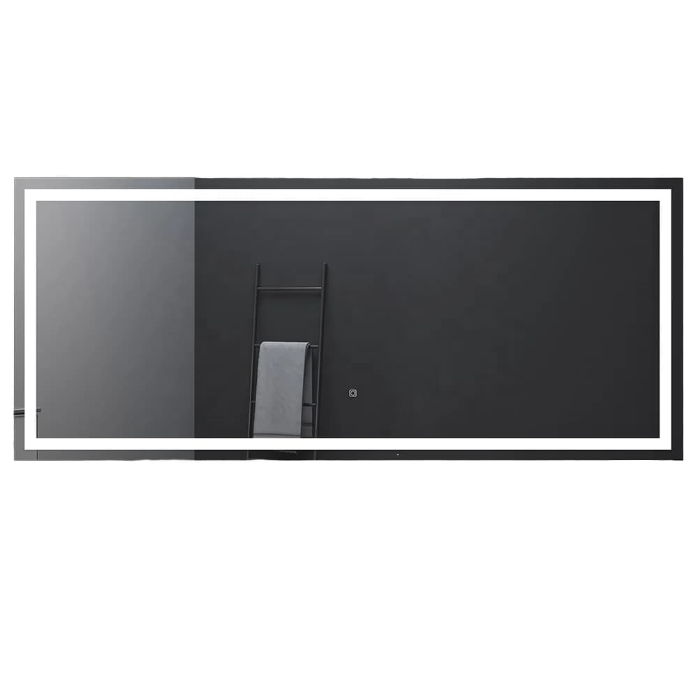 Specchio da bagno a LED 2025 con touch screen leggero Specchio da bagno intelligente a LED per bagno