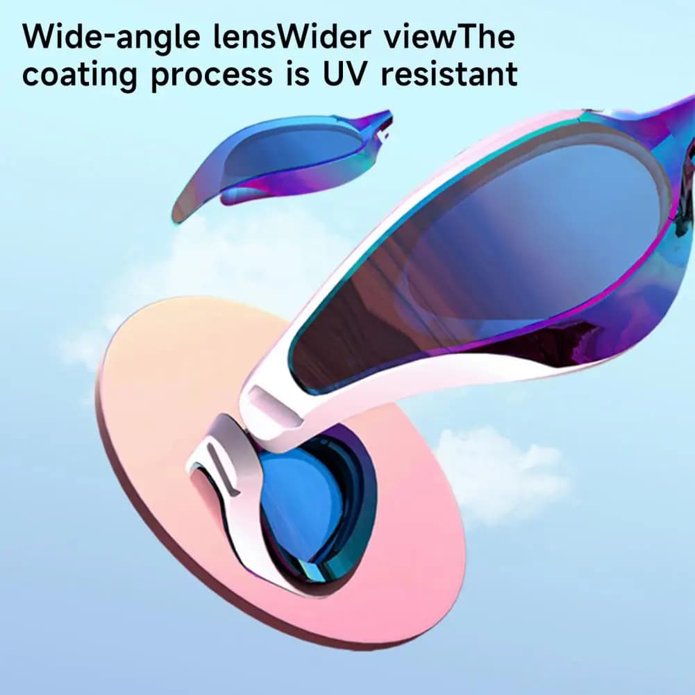No Leakage Swim Goggles Adults Electroplating Swim Goggles Waterproof Anti-fog Silicone Seal Diving Snorkeling Equipment Uv