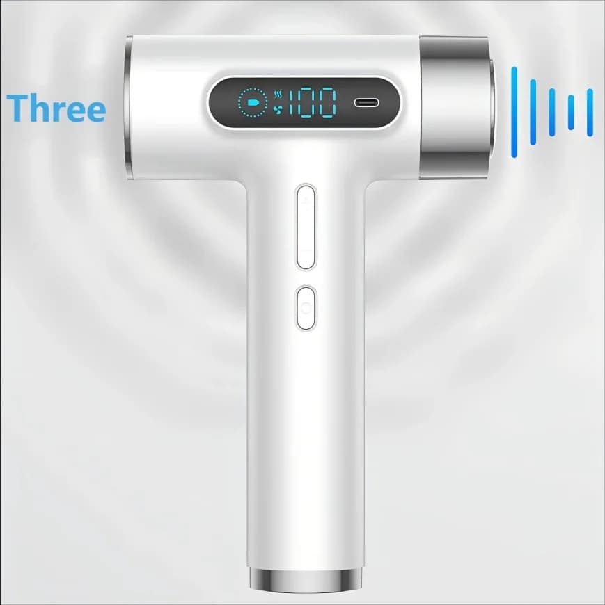Asciugacapelli Wireless USB Ricaricabile HOMEFISH per Studenti, Potente Flusso d'Aria, Asciugacapelli Portatile per Uso in Dormitorio