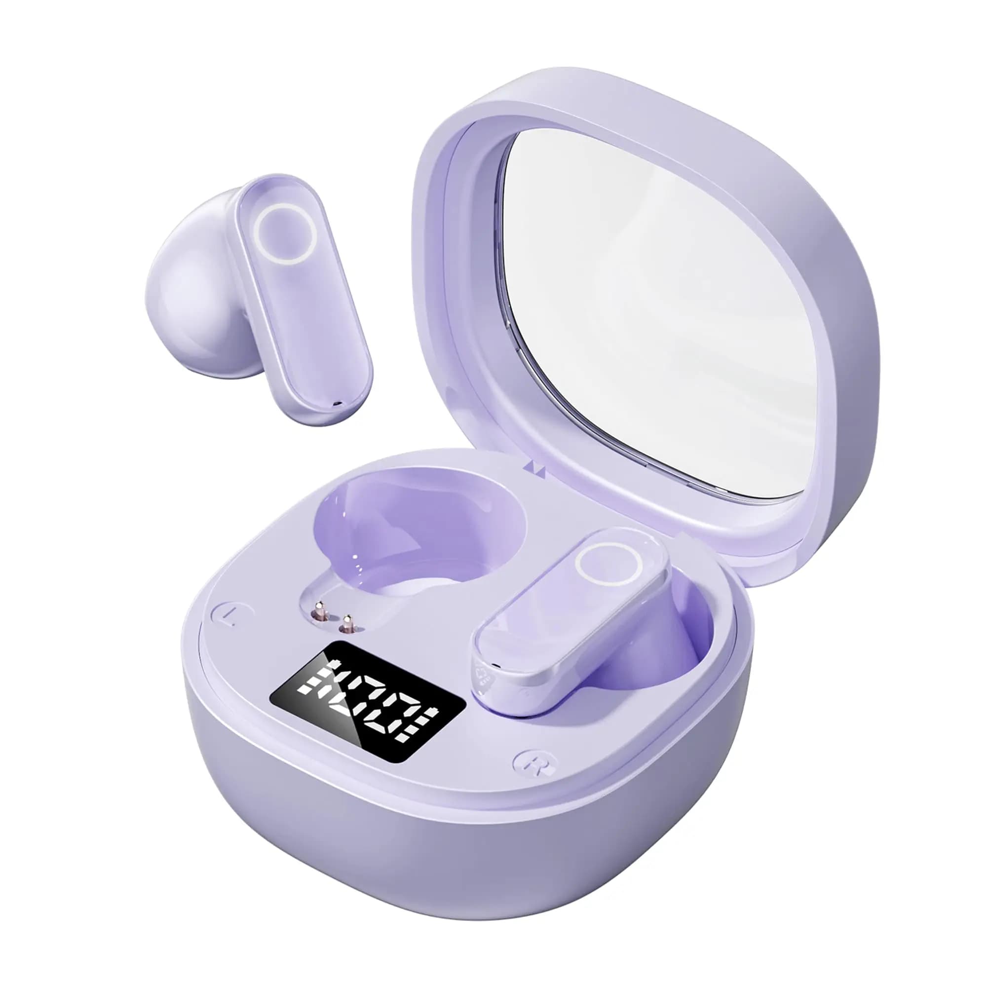 Semi-In-Ear Wireless Earbuds, Bluetooth 6.0, Hi-Fi Stereo Sound, Touch Control, Premium Bluetooth Headphones