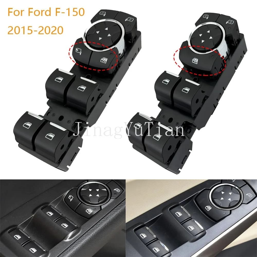 Per Ford F150 Pickup 2015 2016 2017 2018 2019 2020 LHD Interruttore alzacristallo elettrico Sollevatore di vetro Pulsante di controllo Accessori auto
