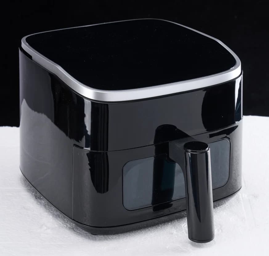 Friggitrice ad Aria 4QT con Finestra Visibile, Friggitrice ad Aria Digitale Touchscreen da 1500W con 8 Programmi Preimpostati, Nera