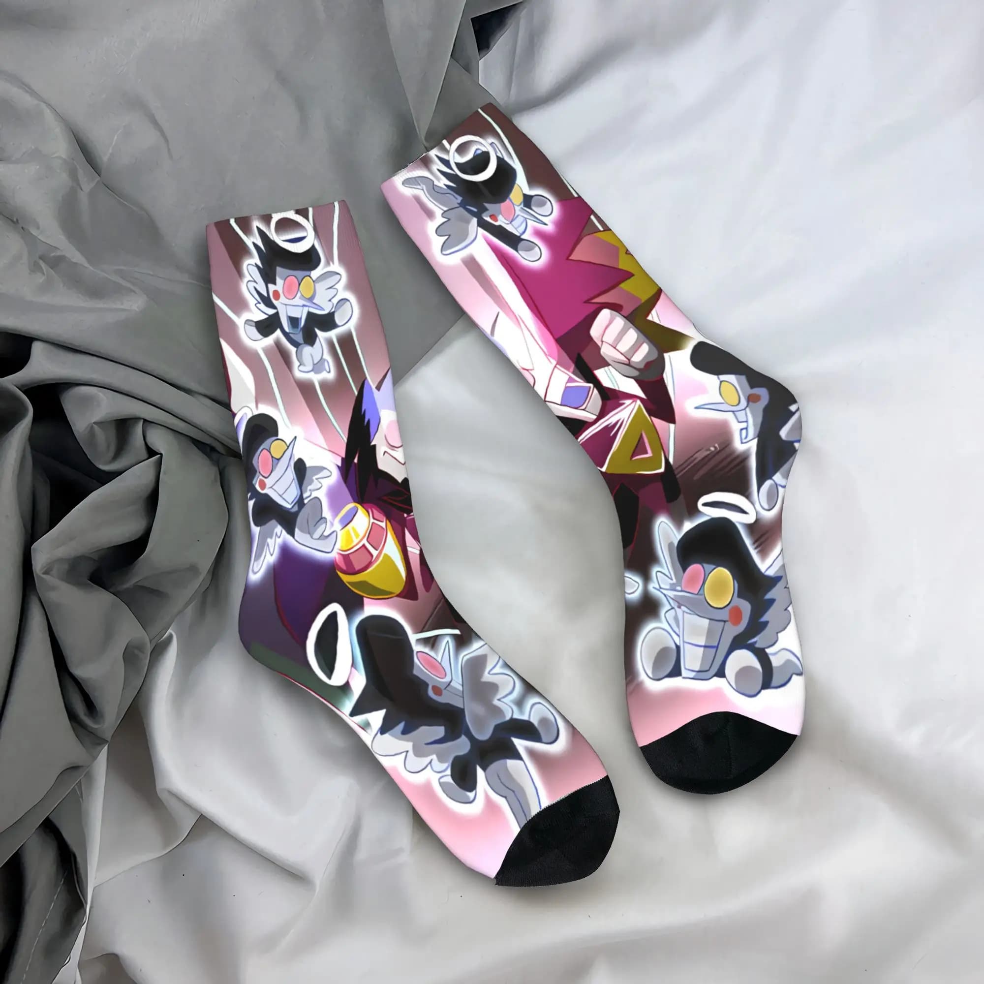 Kris Deltarune Tenna Socks Fashion Stockings Autumn Anti Bacterial Unisex Men Socks Soft Design Skateboard Socks