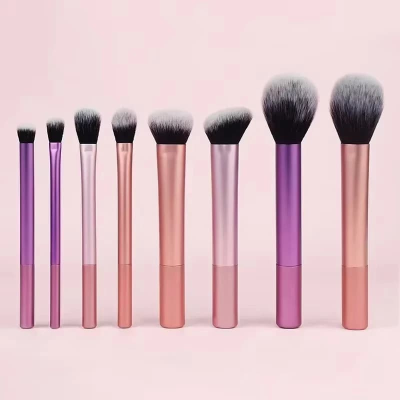 Kit di pennelli per trucco 7/8 pezzi Pennelli per trucco morbidi per capelli sintetici Fondotinta Blush Ombretto Strumenti per trucco cosmetico