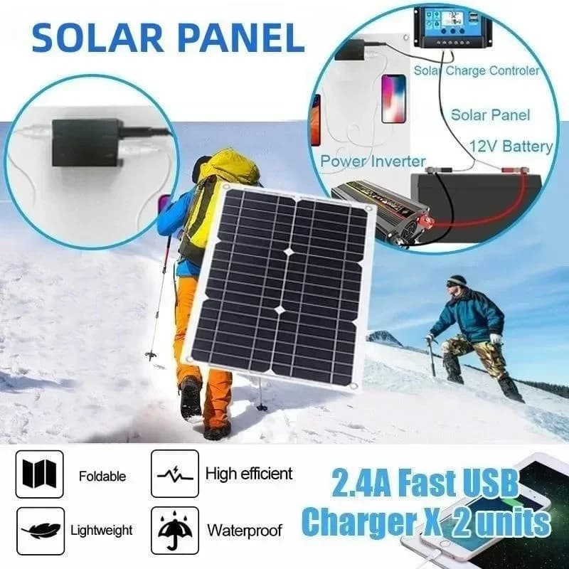 Kit inverter solare da 4000 W Sistema di pannelli solari da 12 V a 110 V/220 V Pannello solare 12 V Regolatore di carica della batteria Generazione completa di energia