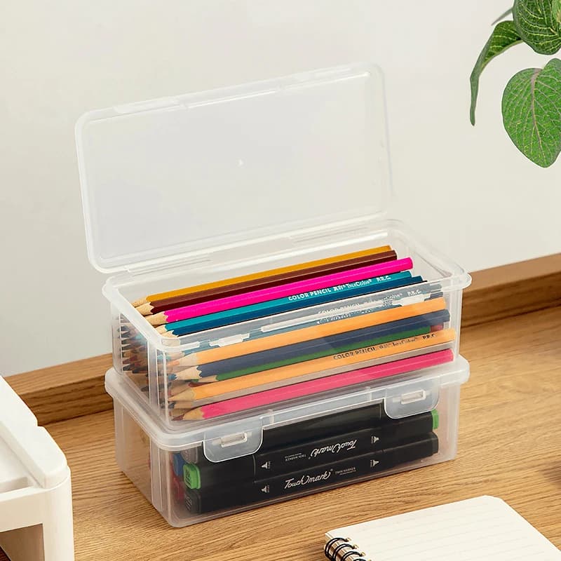 Boxes for cosmetic makeup transparent case bottom blush umbrella door brushes organizer of table stationery