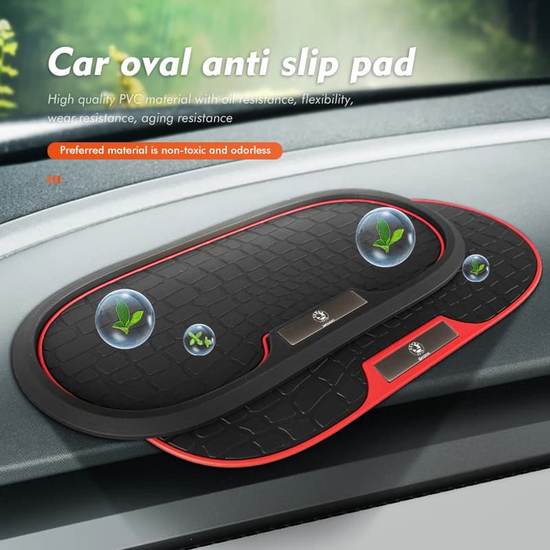 Car Dash Board PVC Anti-Slip Mat Phone Storage Holder Interior Accessories For Skoda Rapid Kodiaq Karoq Fabia Kamiq MK3 Roomster
