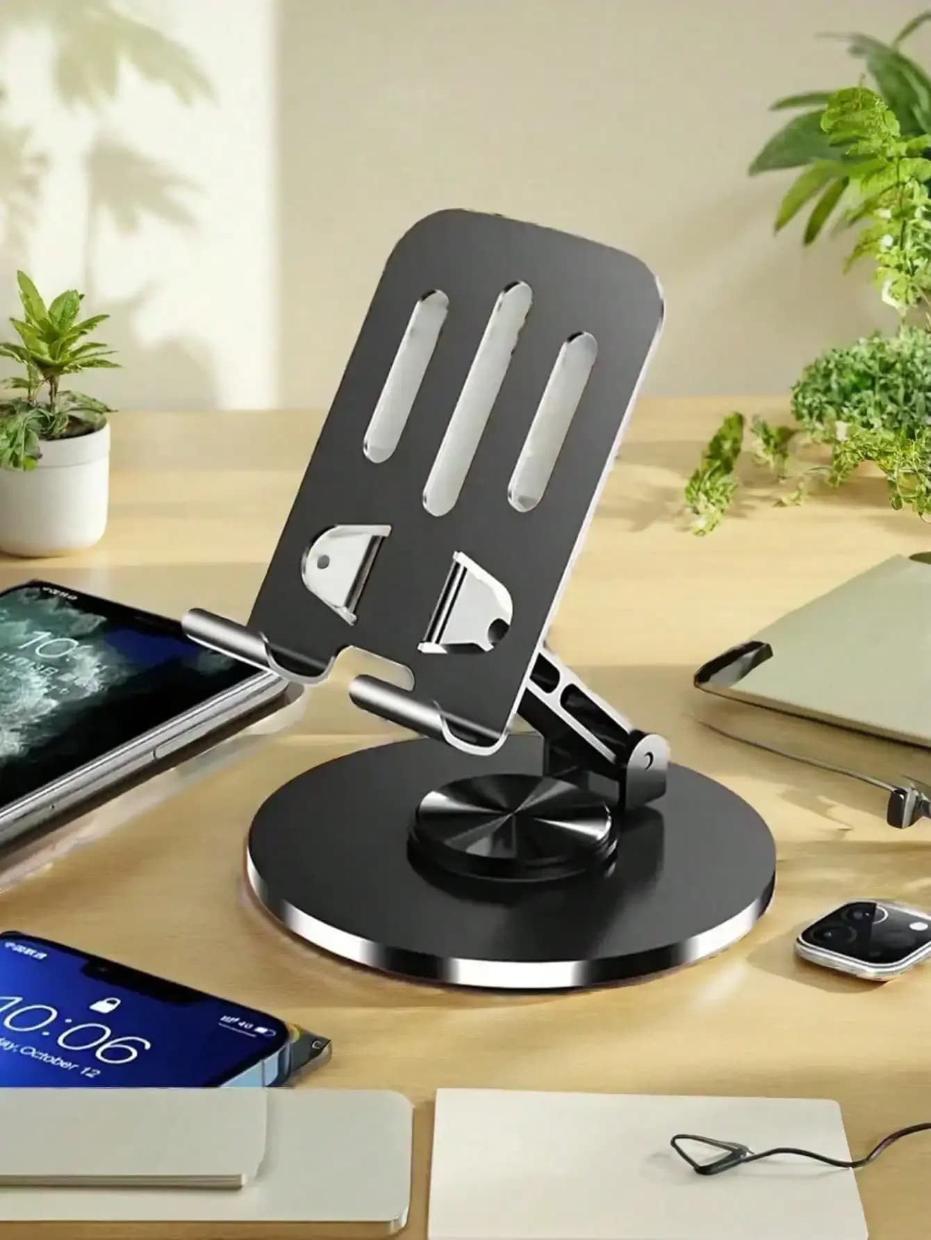 Supporto universale per telefono e tablet, girevole a 360 gradi, in metallo, antistress, compatibile con iPhone, telefono Android