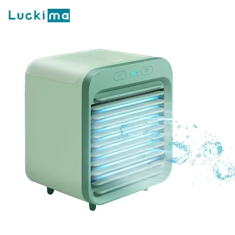 Ventilatore portatile per condizionatore d'aria Ventilatore da tavolo USB Mini umidificatore d'aria ricaricabile Ventola di raffreddamento da tavolo per ufficio domestico