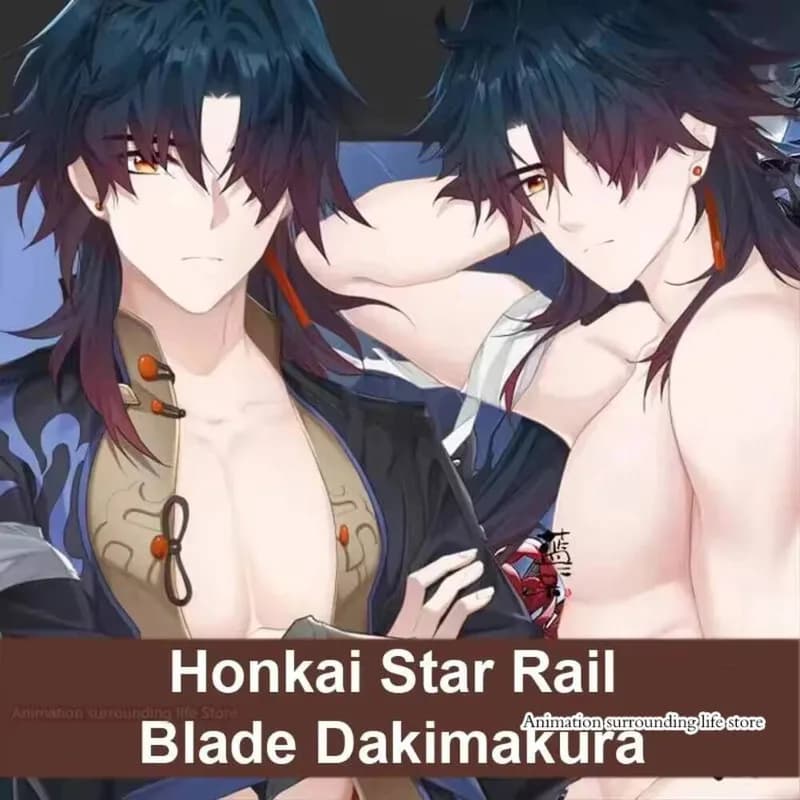 Otaku Honkai Dakimakura Star Rail Blade Pillow Case Hugging Cushion Cover Full Body Sexy Pillowcase Home Bedding Decor