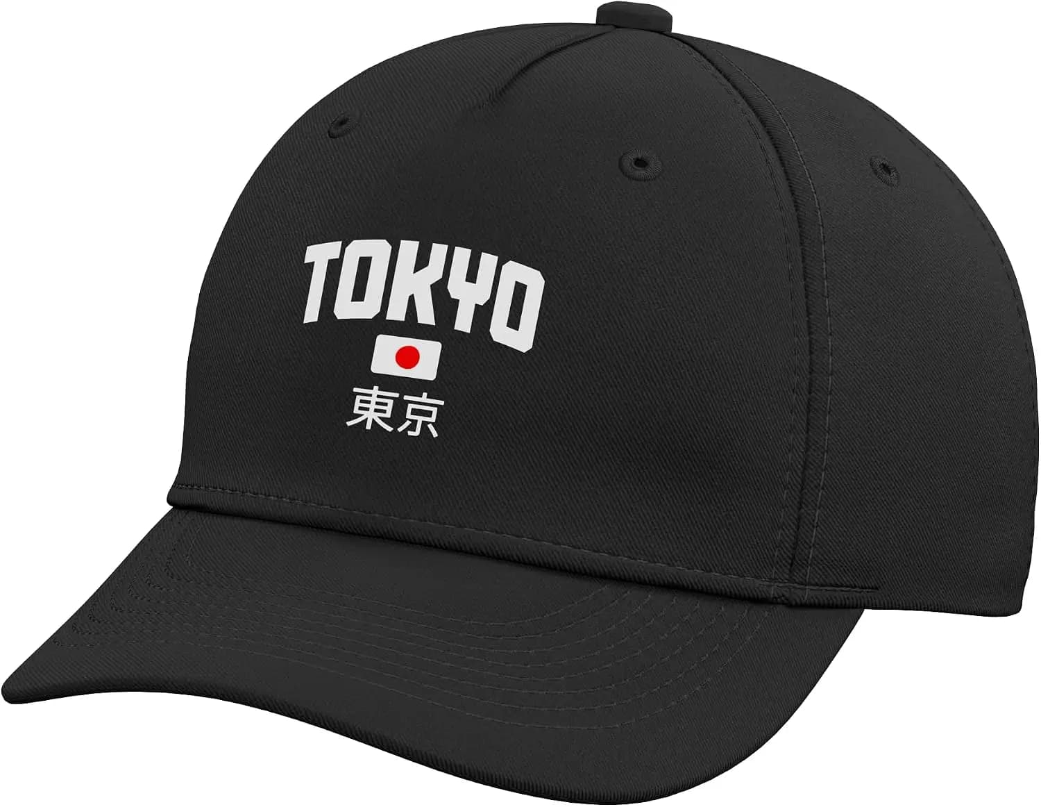 Tokyo Japan Vintage Souvenir Japanese Flag Adjustable Baseball Hat Sunscreen Casual Baseball Cap Gift 100% Cotton Material