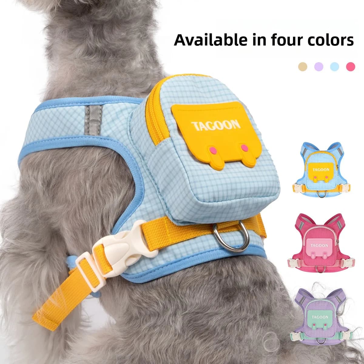 Dog Leash Vest Style Prevent Escape Walking Harness for Teddy Bichon Schnauzer Medium Small Dogs Backpack Chest Strap