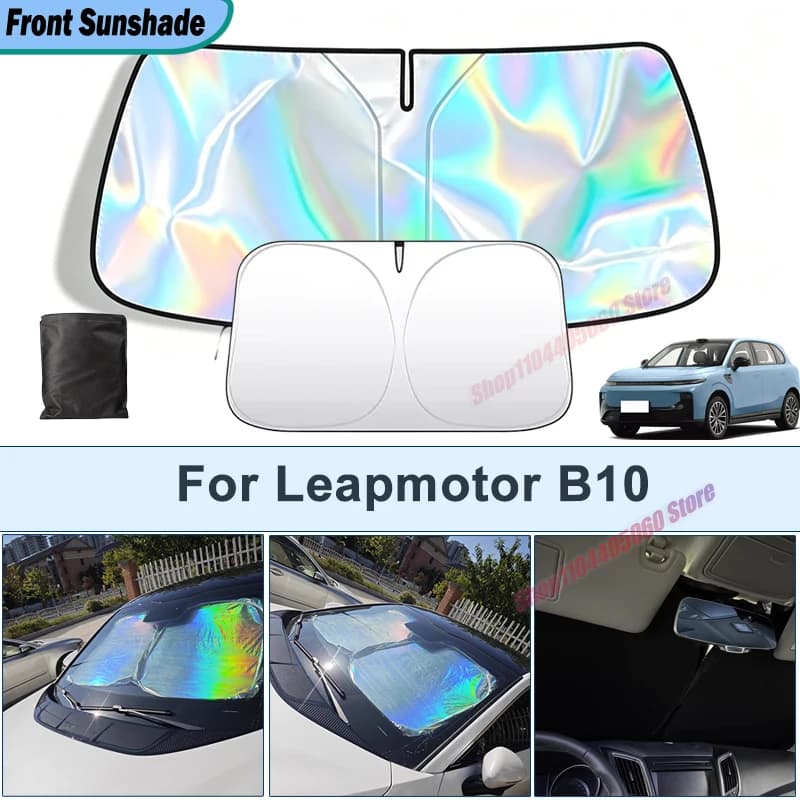 For Leapmotor B10 UV Reflective Sun Protection Cover Car Interior Accessories Foldable Front Windshield Sun Shade