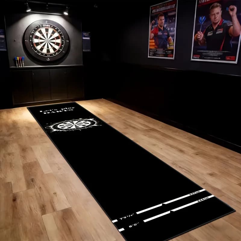 Tappetino Professionale per Freccette VIKAMA, Antiscivolo, per Allenamento, Decorativo per Sale Giochi e Bar