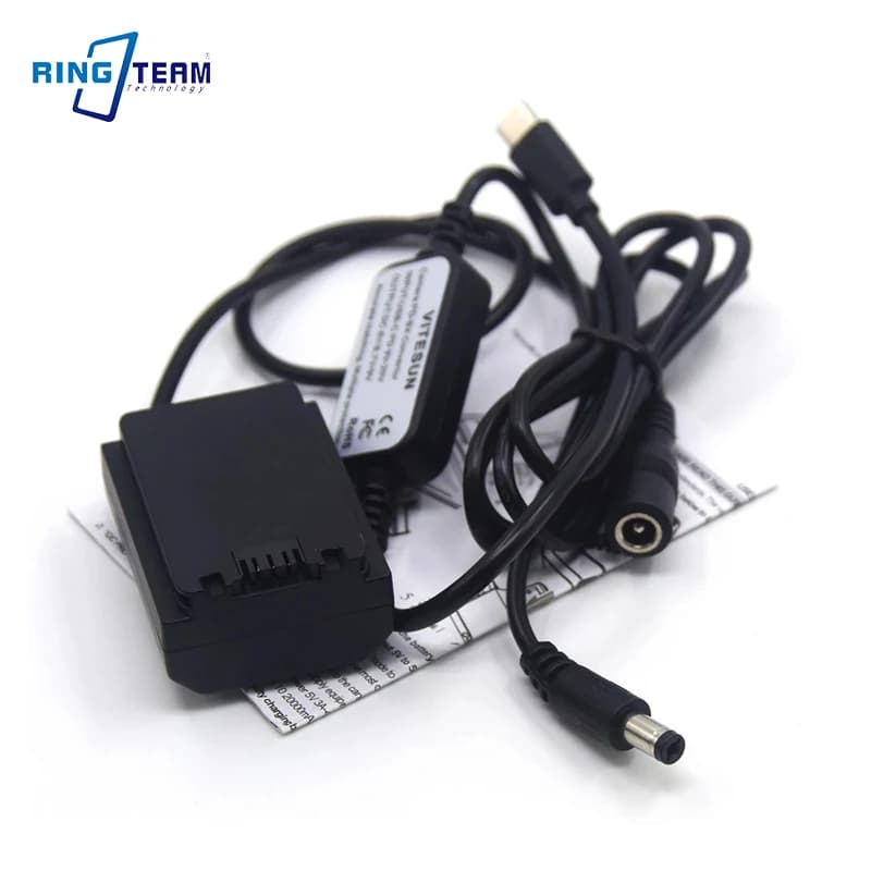 Batteria Fittizia NP-FZ100 + Cavo Adattatore Power Bank USB Type-C PD per Sony A1 A7 A9 A7C A7III A7RIII A7SIII A7RM4 A7RIV A9II A6600