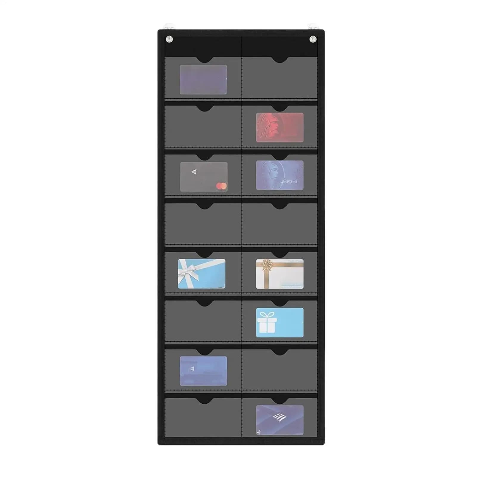 Porta biglietti da visita da parete 3x5 pollici, porta foglietti adesivi, tabellone tascabile per aula, per insegnanti, collezionisti, educatori, aula, ufficio