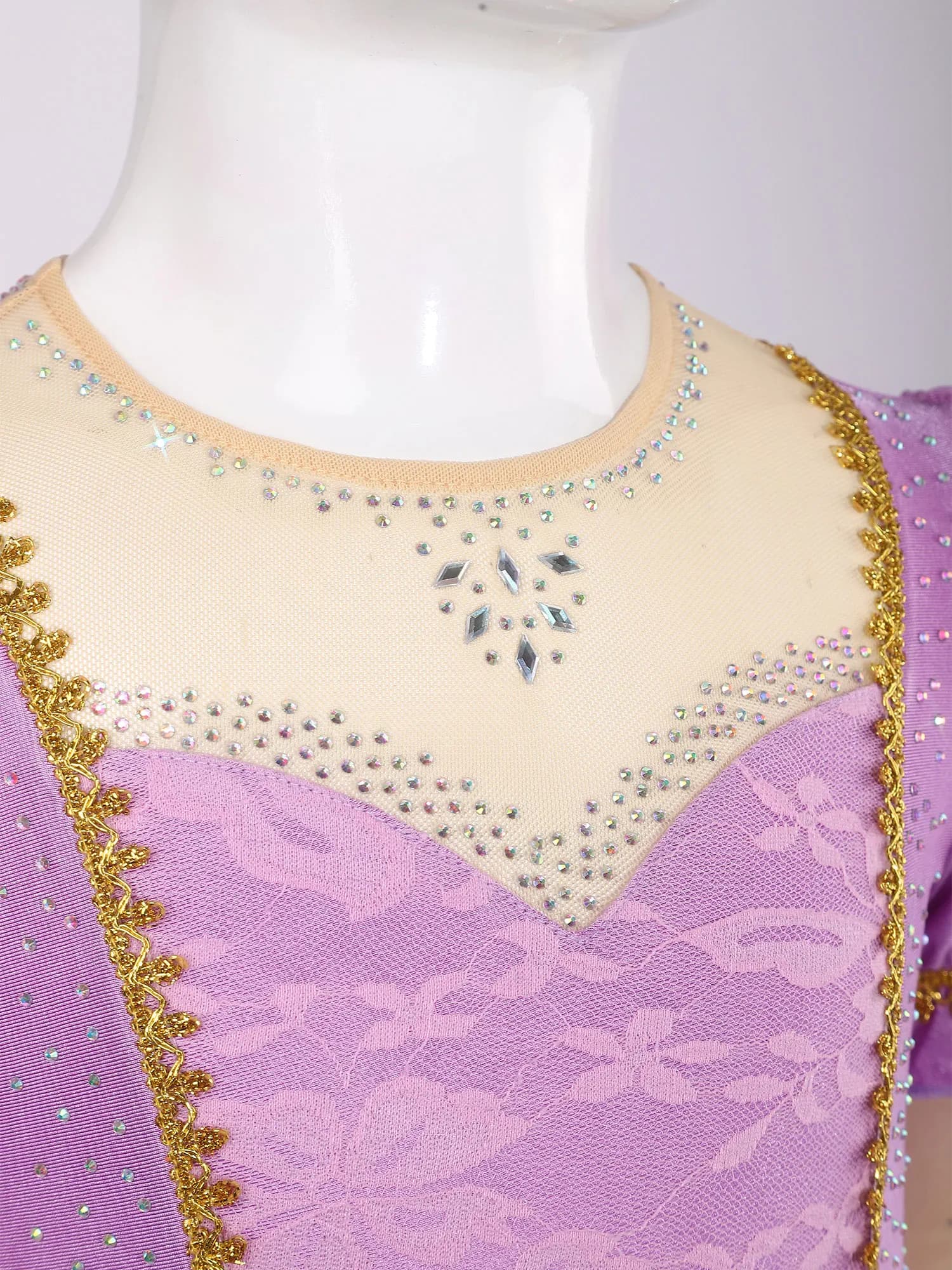 Abito da ballo per bambine con strass e volant in chiffon, vestito da principessa elegante per feste di compleanno, abito da ballo per bambine in stile adorabile
