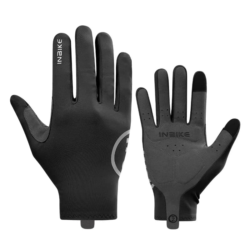 Guanti da ciclismo unisex con touch screen - Guanti da corsa per bici da strada MTB con imbottitura in gel per dita intere/mezze dita per uomo donna