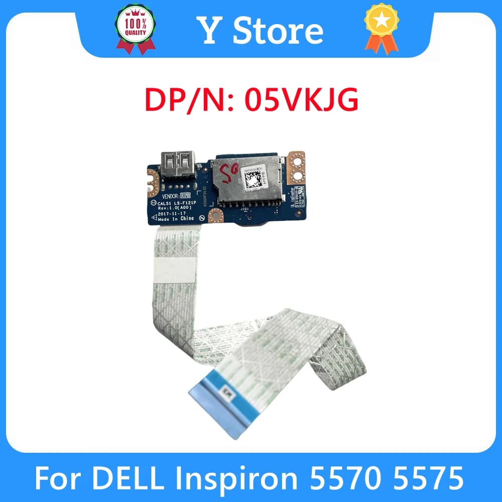 Y Shop CN-05VKJG New Original For DELL Inspiron 5570 5575 Laptop USB Card With Cable LS-F121P 05VKJG 5VKJG Fast Ship