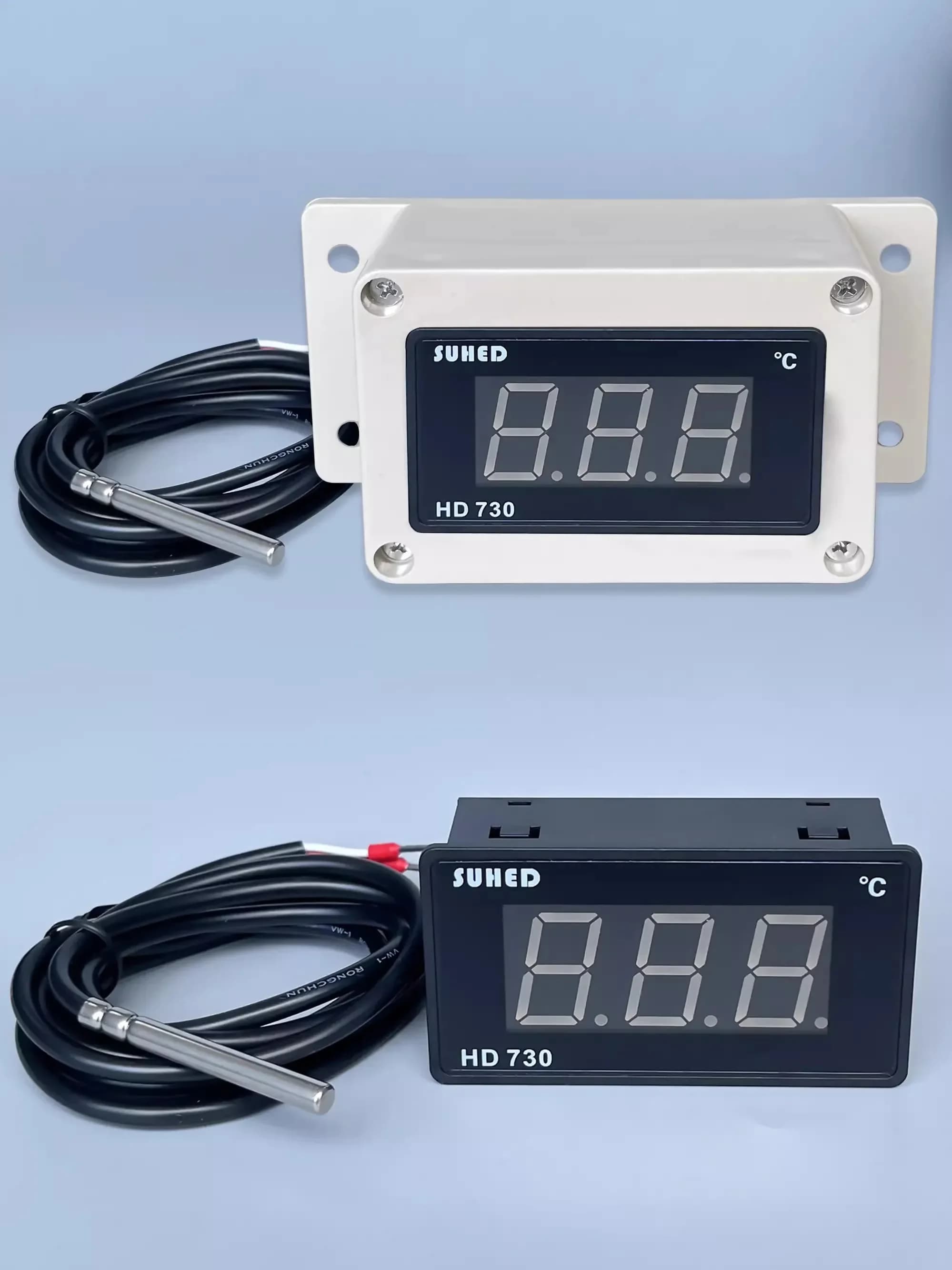 Digital Display Large Screen Electronic Thermometer Temperature Display for Storage Refrigerator Bakery Temperature Instrument