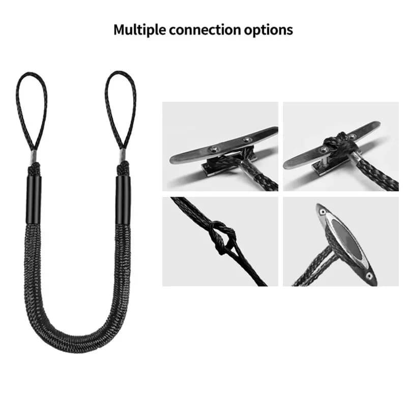 4FT-5.5FT Motorboat Dock Line Mooring Rope 2Pcs Ship Docking Elastic Ropes For Kayak Boat Bungee Dock Rope Replace Accessories