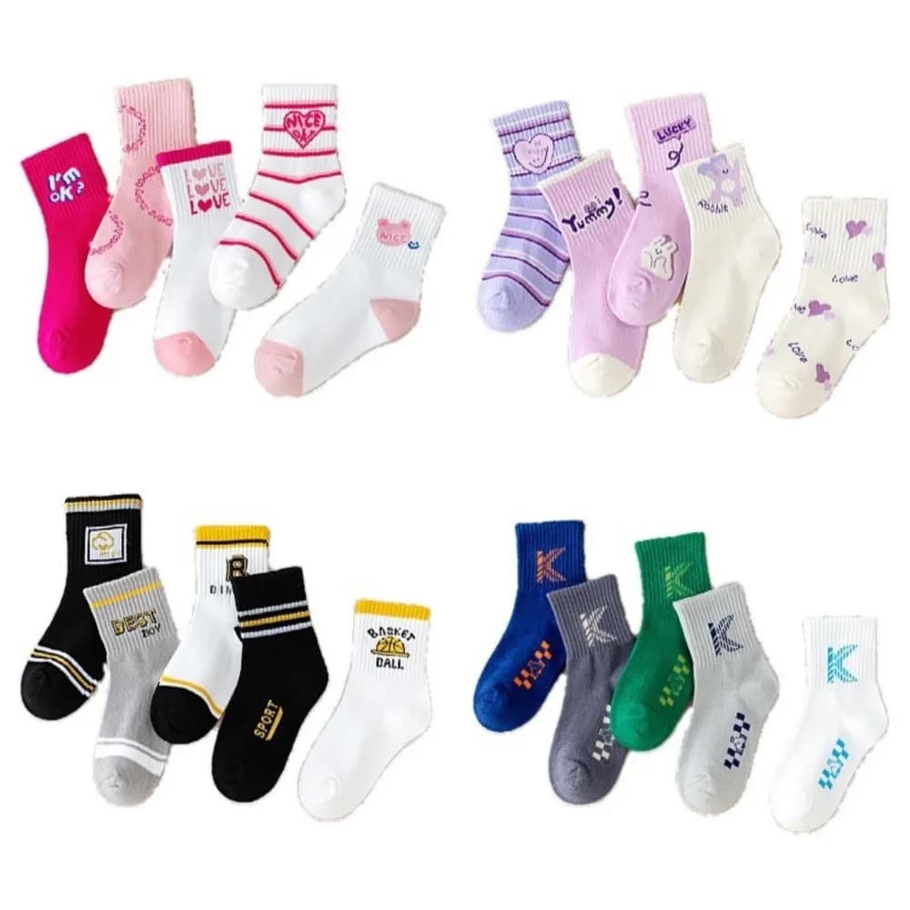 Calzini per bambini sneaker socken calzini sportivi per ragazzi kinder calzini da pavimento per bambini grandi calze per ragazze in autunno e inverno