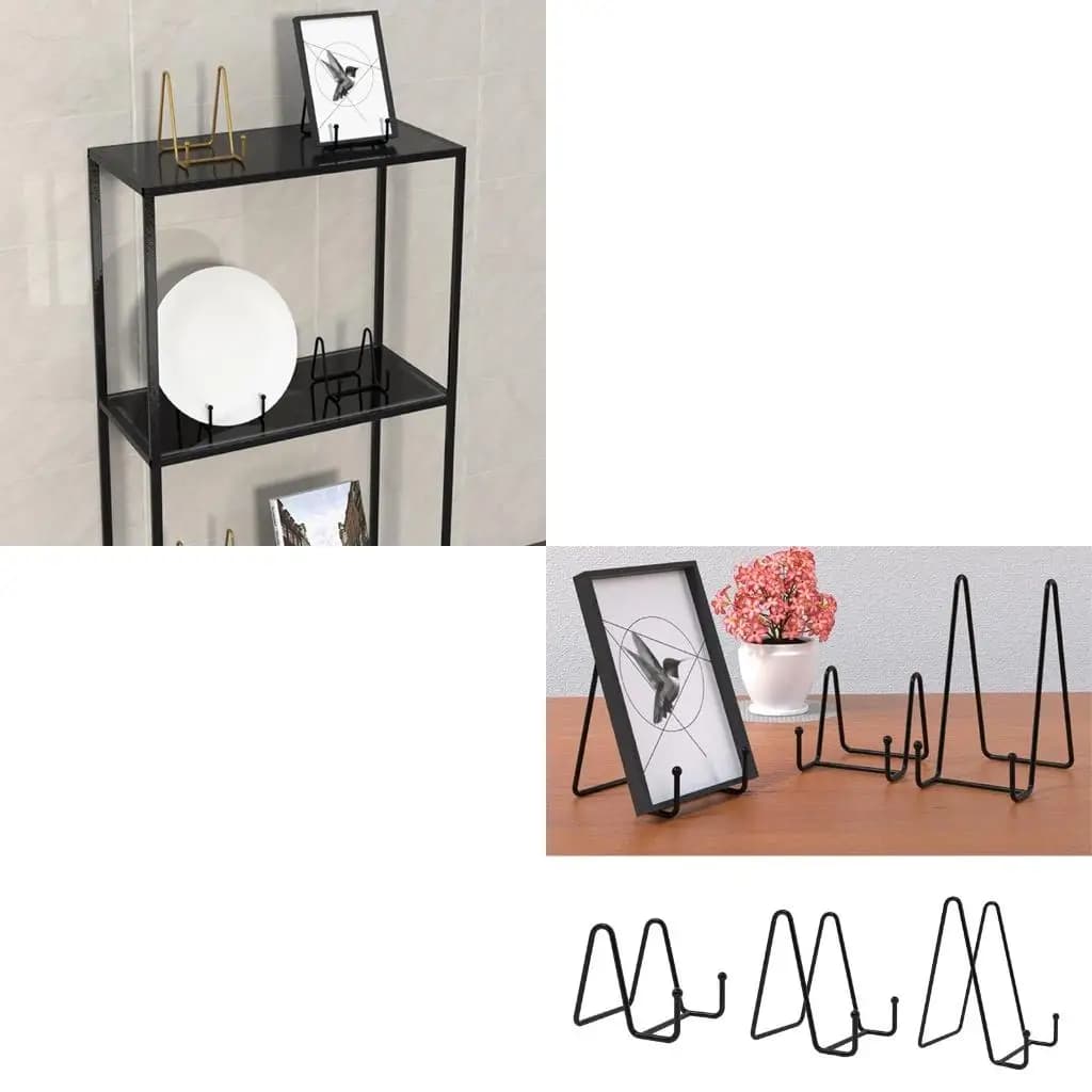 Supporto per cavalletto in metallo per cornice per foto, per pittura a olio, per libri, scaffale per riviste,