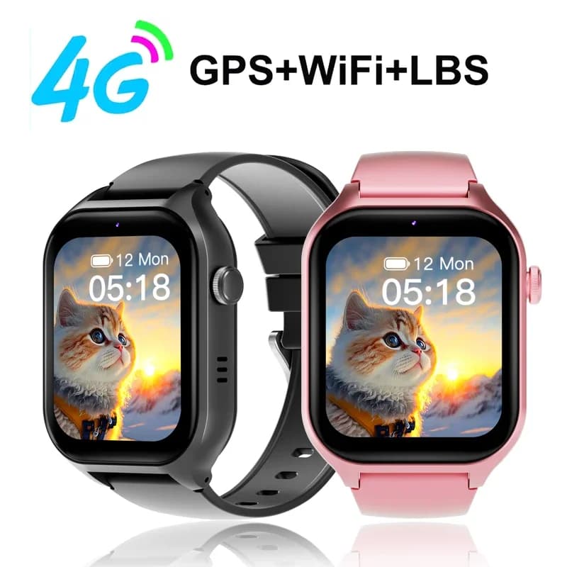 Orologio intelligente 4G per bambini GPS WIFI Videochiamata SOS APP Scarica Smartwatch per bambini Monitor per fotocamera Localizzatore di posizione Orologio per telefono per studenti