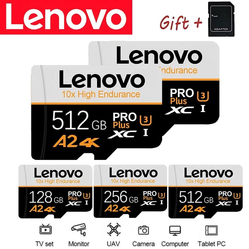 Lenovo Versatile Micro TF SD SD Cards Memory Card TF Cards 512GB 256GB 32GB Ultra HD U1 for Smartphone / PC / Dashcam