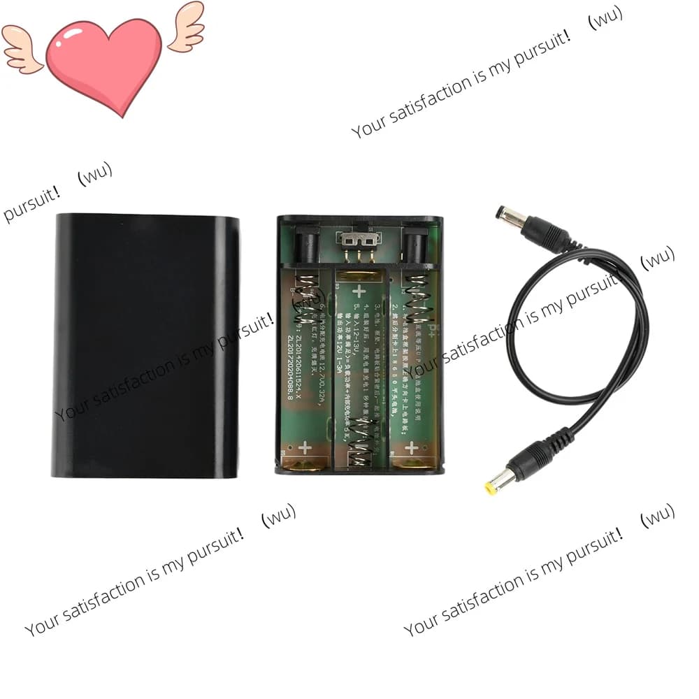 Confezione da 2, Alimentatore UPS 3*18650, Involucro per Modem Router Ottico a Potenziale Equale DC12V, Power Bank Mobile