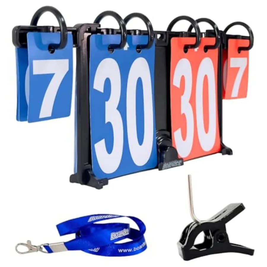 Tabellone Segnapunti Manuale Indossabile e Collegabile - Contatore Punti per Beach Volley, Tennis, Ping Pong, Resistente alle Intemperie