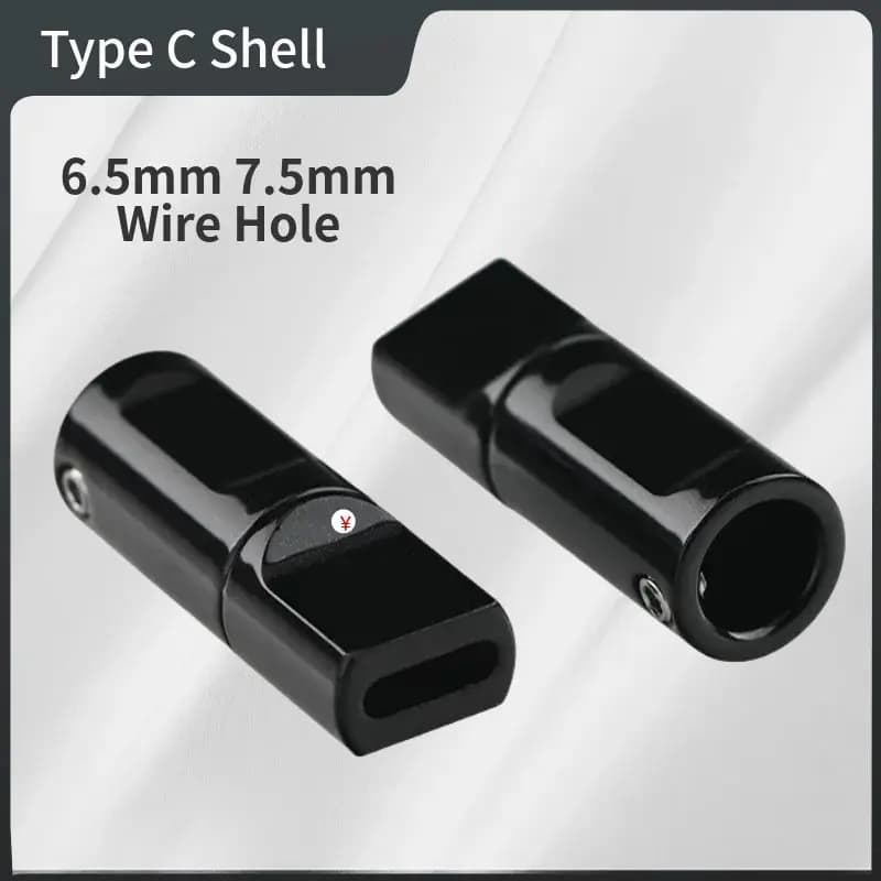 USB C Shell Case Earphone Housing Type C Cover DIY OTG USB3.1 Data Cable Charger Wire Plug Metal Consumer Electronics