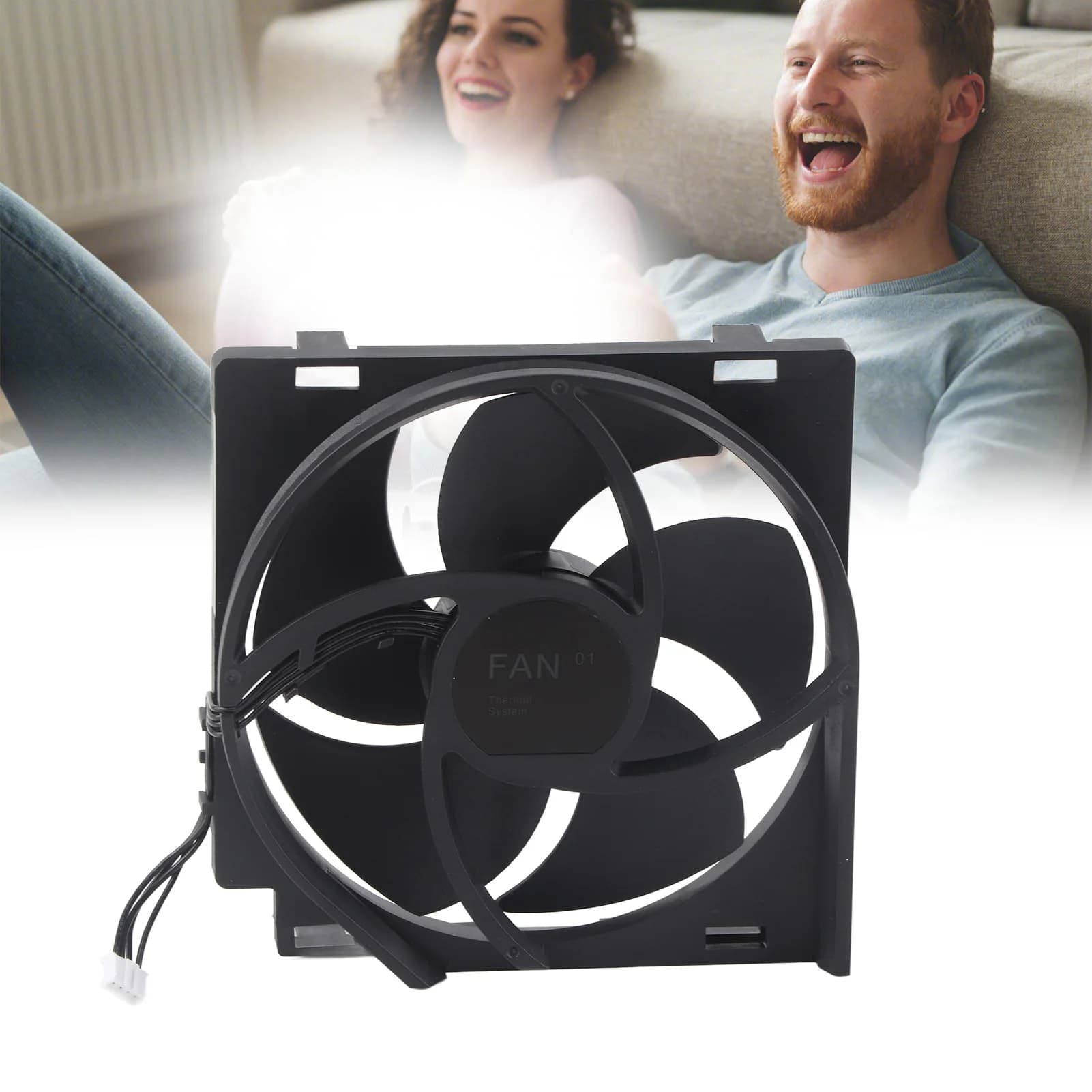 Accessorio per controller di gioco Ventola di raffreddamento interna per giochi Connessione di alimentazione a 4 pin Console di gioco sostitutiva Ventola integrata per la serie S