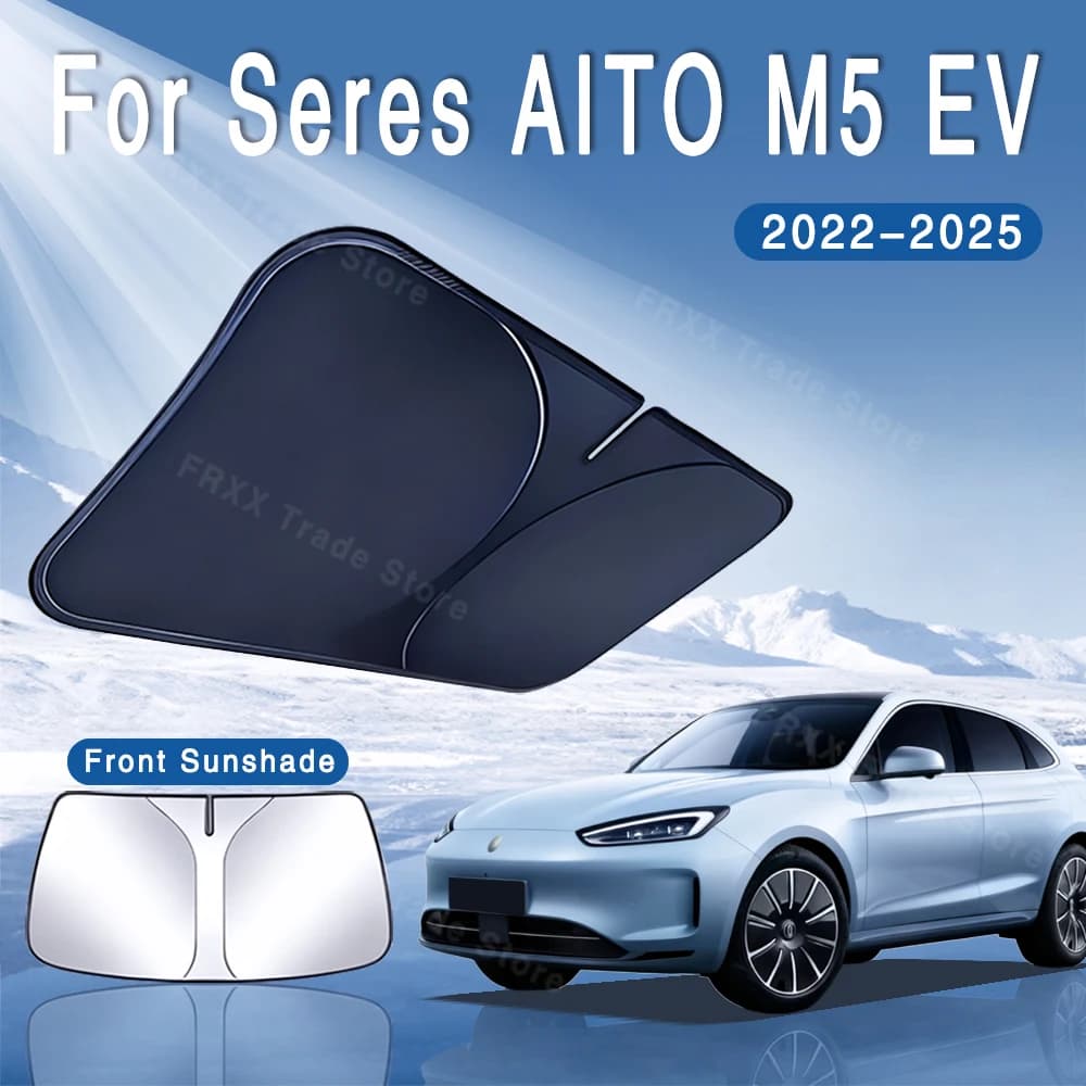Per Seres AITO M5 EV 2022 ~ 2025 2023 2024 Auto Visiera Parasole Parabrezza Anteriore Parasole Isolamento Termico Estate di Raffreddamento Accessori Auto
