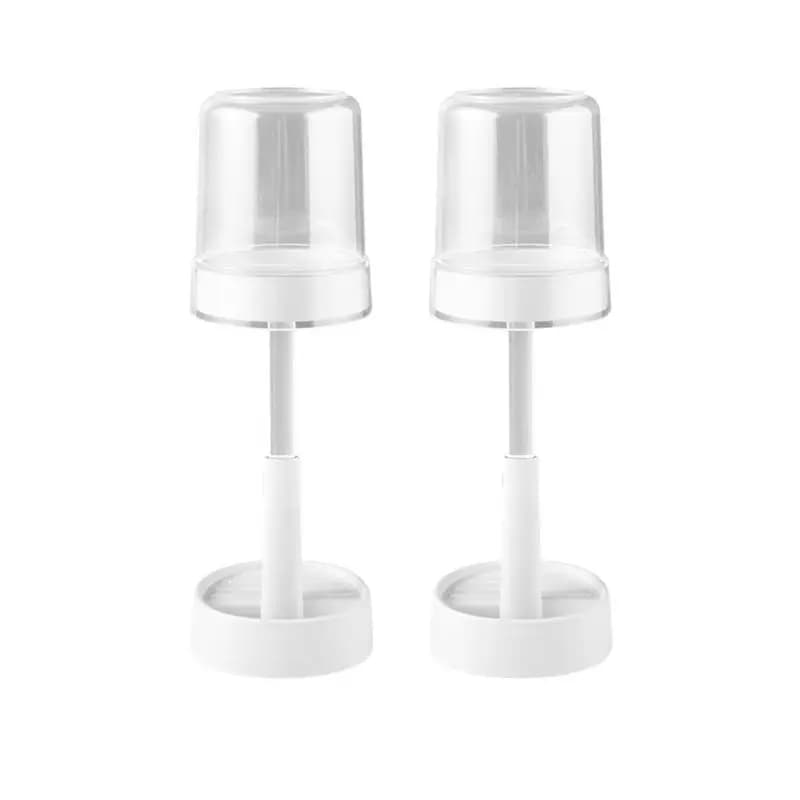 A76I-Toothbrush Holder With Cup Cover, Compatible With Electric Toothbrushes And Conventional Toothbrushes White Durable