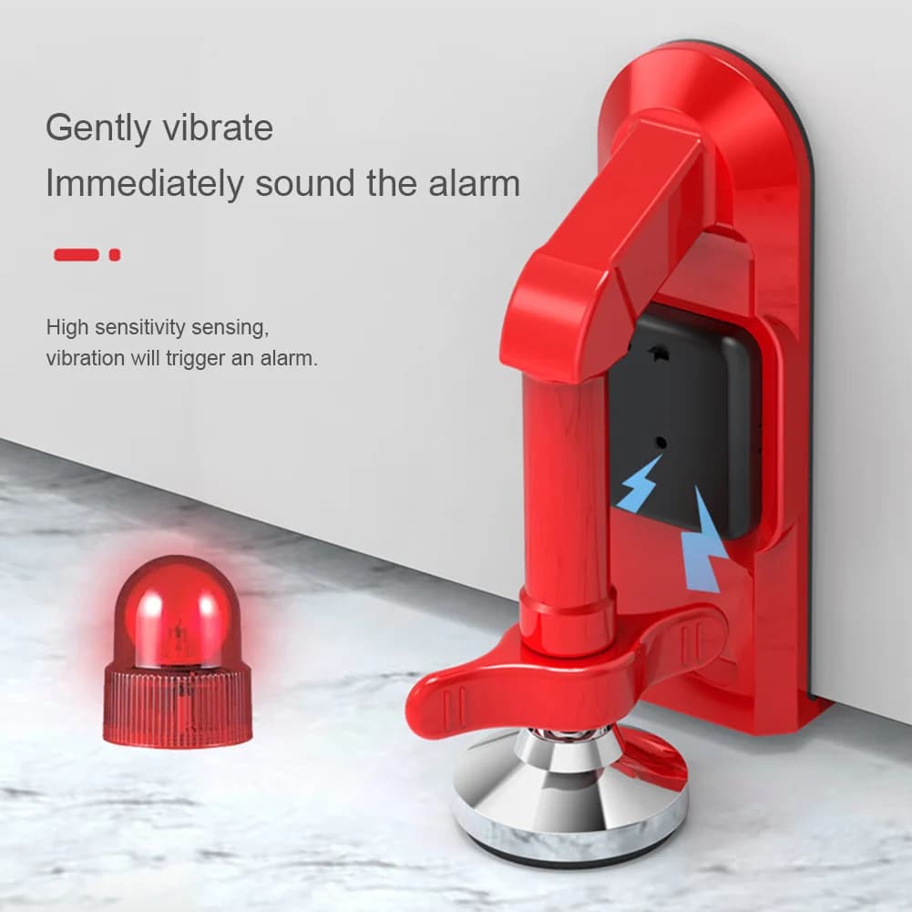 Sistema di allarme fermaporta multifunzionale Sistema di fermaporta antifurto per sicurezza domestica rumoroso Allarme di preasure fermaporta portatile
