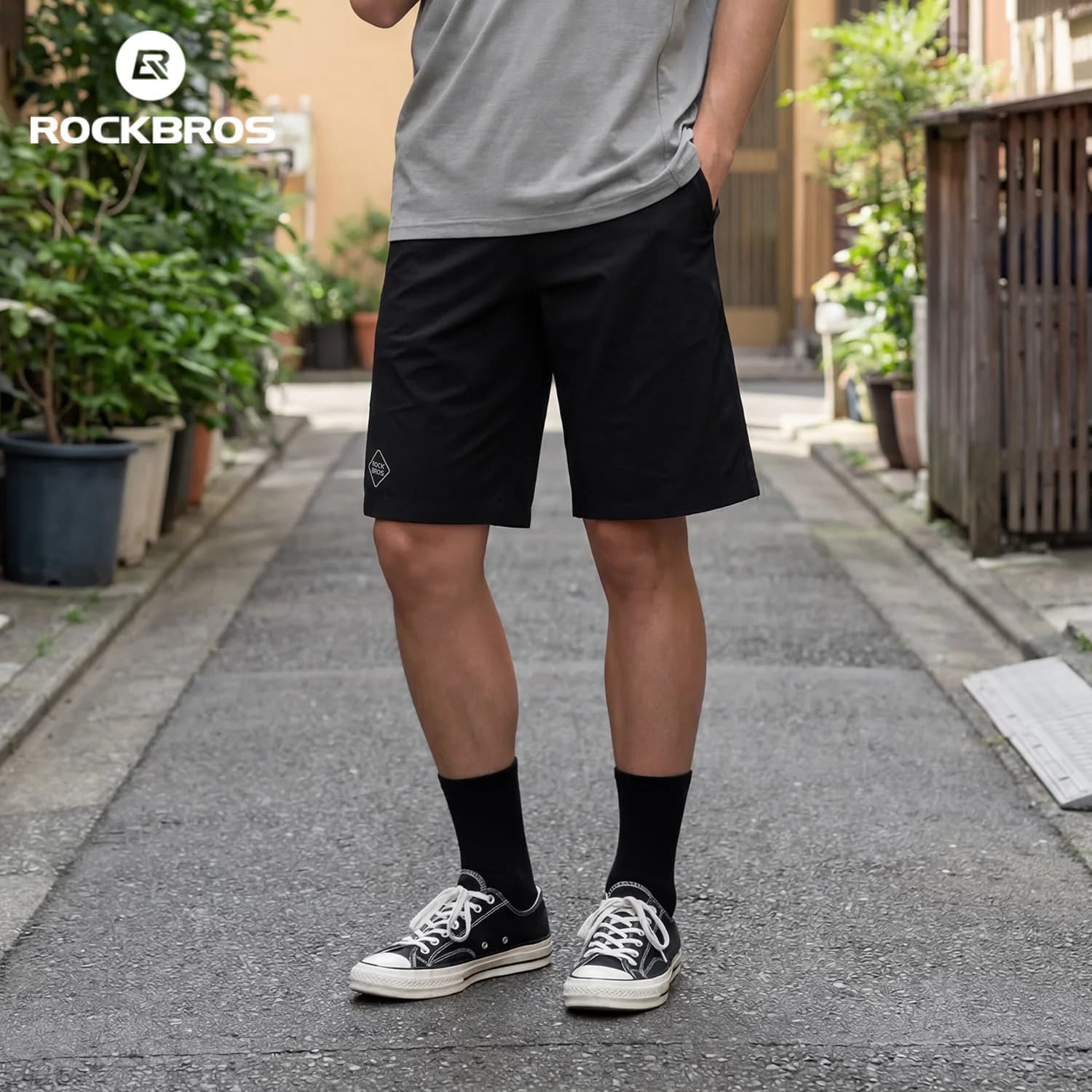 Pantaloncini da Ciclismo ROCKBROS per Uomo e Donna, Traspiranti, ad Asciugatura Rapida, Leggeri, Riflettenti, per MTB e Bici da Strada