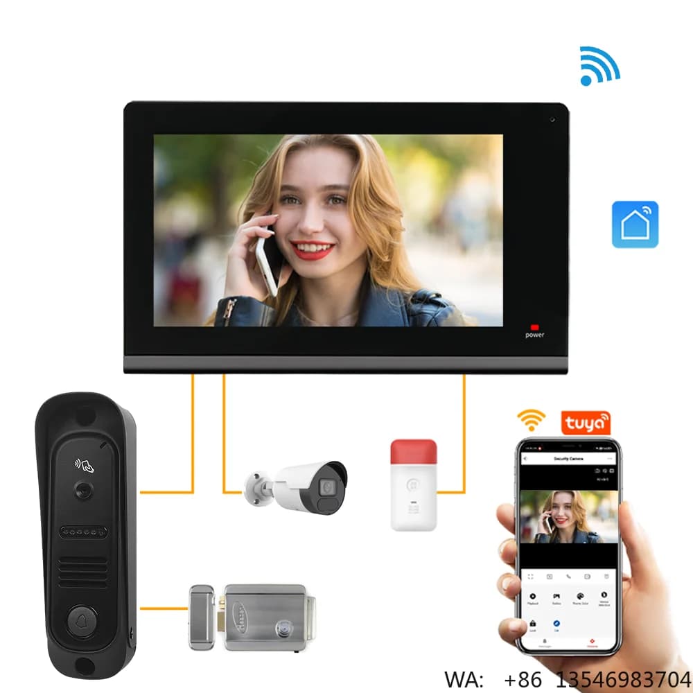 Videocitofono IP 2026 di ultima generazione, sistema interfono 1080P Tuya Smart, videocitofono Wi-Fi per appartamento, casa, villa