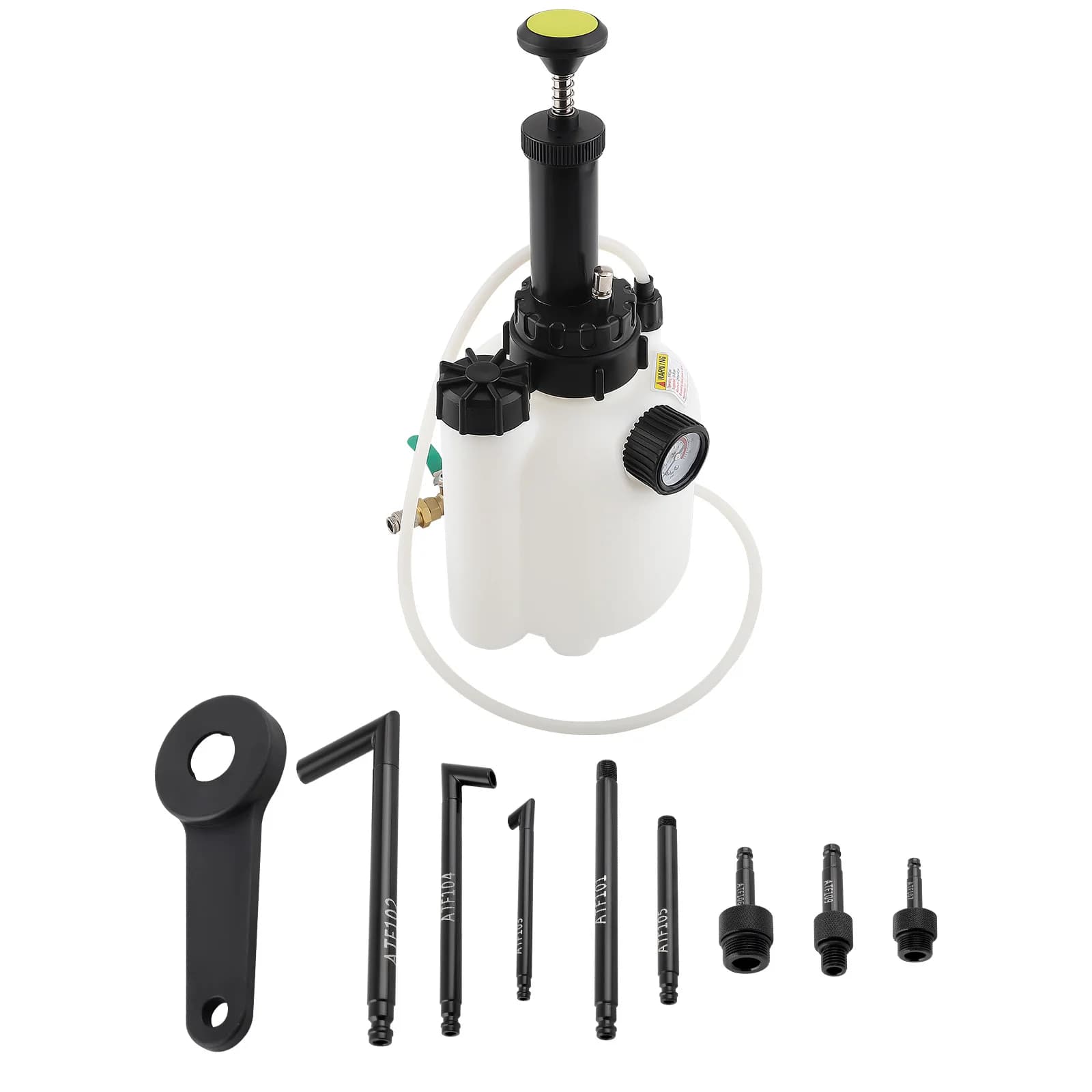 Sistema di Riempimento Olio Trasmissione 3L con Pompa per Fluidi e Set di 8 Adattatori