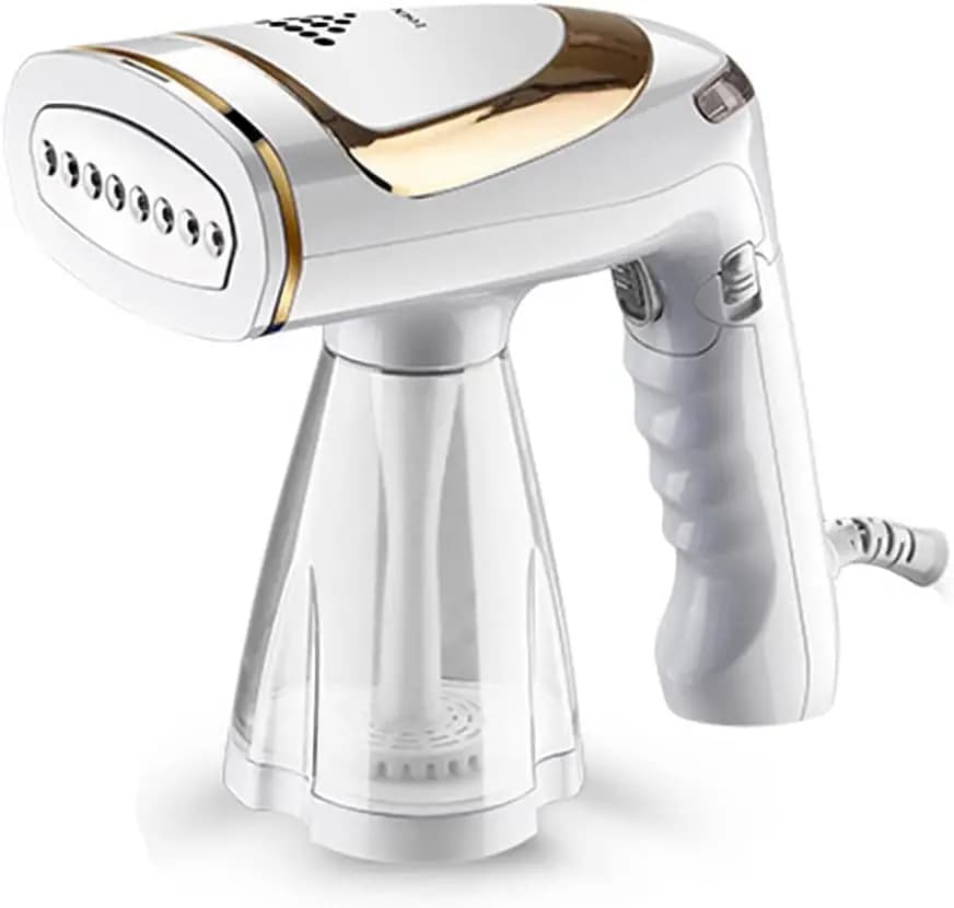 Vaporizzatore Portatile per Vestiti da 1600W con Serbatoio Rimovibile da 250ML, Riscaldamento Rapido per Rimozione Pieghe, Ideale per Casa, Ufficio e Viaggi