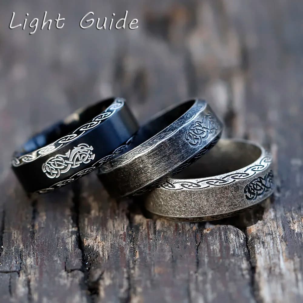 2022 nuovi anelli da uomo in acciaio inossidabile 316L retro Odin Viking dragon per teen RING amuleto gioielli di moda regalo spedizione gratuita