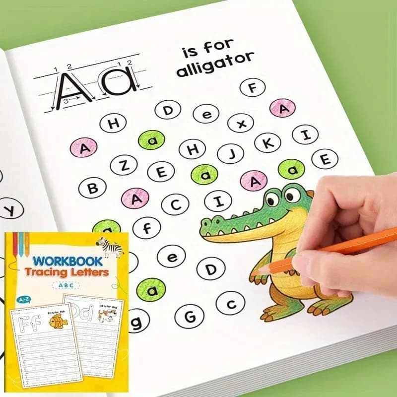 26 Alphabet Handwriting Pen Training English Beginner Practice Book Children Calligraphy Tracing Workbook Early Educational Set