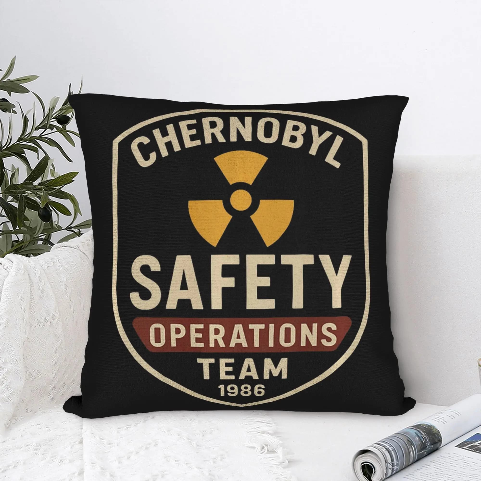 Faithful with Chernobyl Fantasy logo, printed cushion covers, home decorations, with zipper, multi-measure