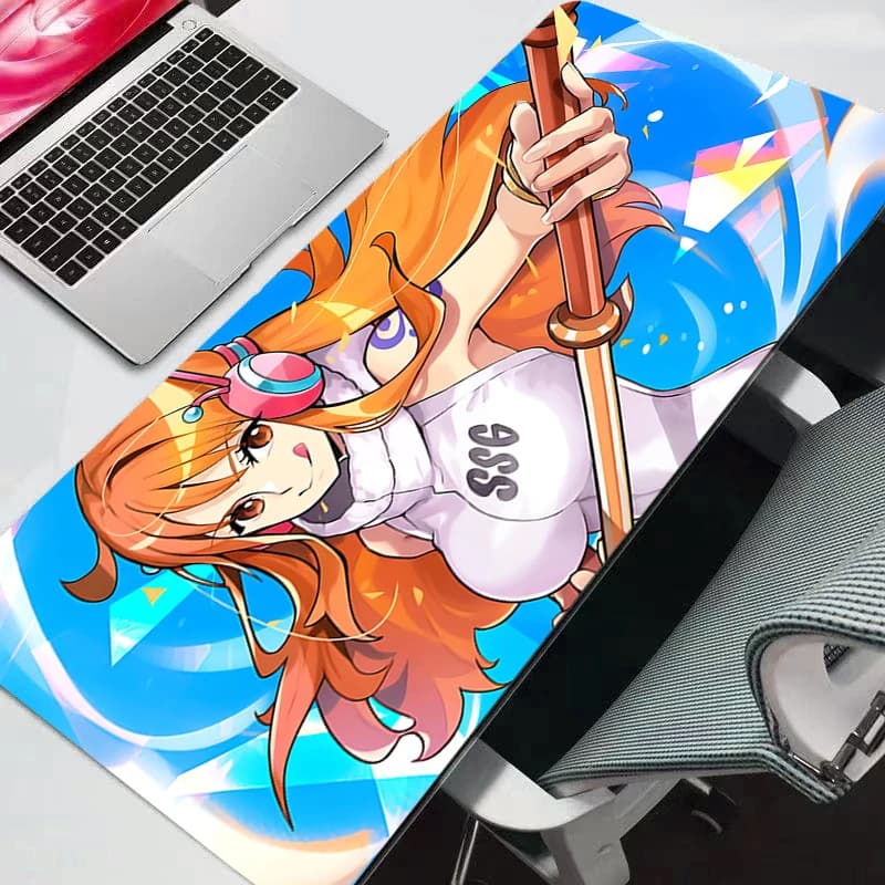 Tappetino per mouse One Piece Kawaii, accessori da gaming, tappetino da scrivania per tastiera e mouse, resistente, grande, per notebook e mini PC gamer